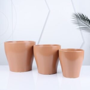 طقم قوار بورسلان 3 قطع لون كرميدي