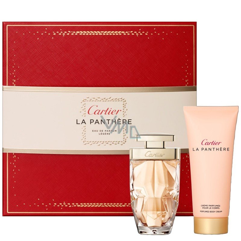 طقم كارتير لا بانثير ليجير او دي بي (50 مل + 100 مل كريم للجسم) - Cartier La Panthere Legere 50ml + 100ml body cream gift set