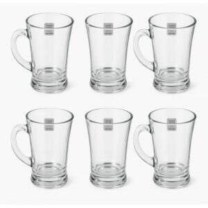 طقم كاسات زجاج شاي (6 كاسات)