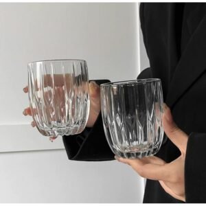 طقم كاسات عصير زجاج عدد 12 كاسة)