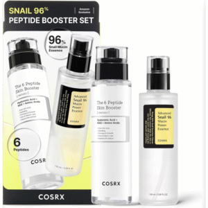 (طقم كوزركس هيالورنك أسيد + سروم) COSRX 96% Snail MucinPeptide Booster Set