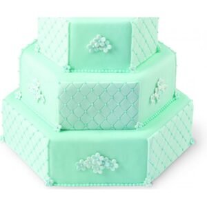 طقم كيك سداسي ثلاثة أحجام 28 و 26 و 24