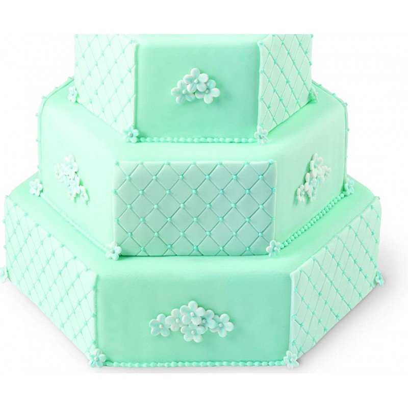 طقم كيك سداسي ثلاثة أحجام 28 و 26 و 24