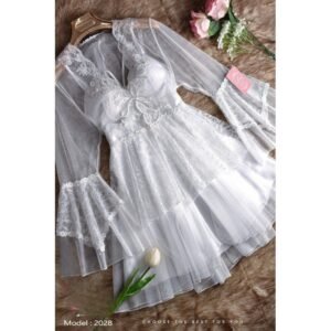 طقم لانجري عرايسي لون أبيض One Size