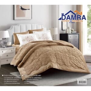 طقم لحاف شتوي (4 قطع) بالحجم المفرد والنصف موديل اسطنبول ISTSANBUL-05 لون بيج