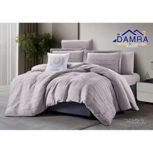 طقم لحاف صيفي (6 قطع) حجم مزوج من ضمرة K-HAIFA24 لون بنفسجي فاتح