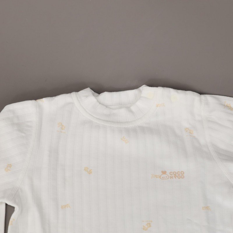 طقم للأطفال قطعتين لون أبيض