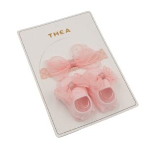 طقم للأطفال قطعتين لون زهري