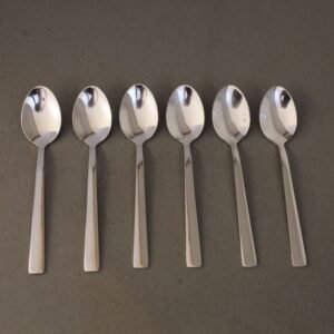 طقم معالق ستانلس ستيل 18/10 حجم صغير لون فضي6 قطع