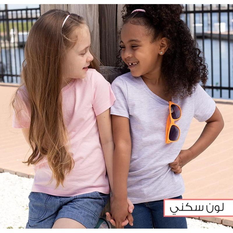 بلوزة تيشيرت للاطفال لون سكني