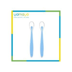 طقم ملاعق سيليكون لون أزرق - يامايو