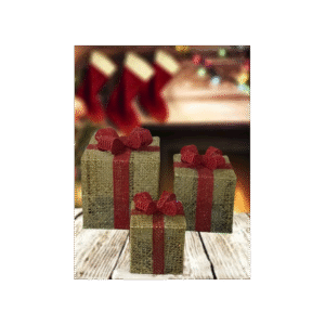 طقم 3 هدايا زينة غير مضيء