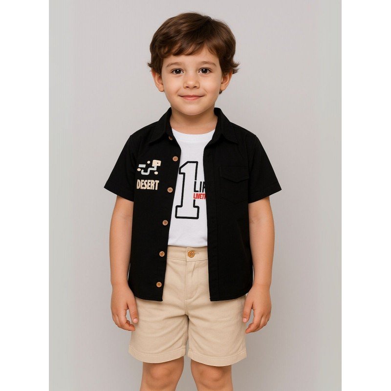 طقم ولادي أسود