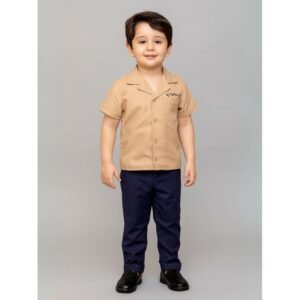 طقم ولادي بنطلون وقميص سادة