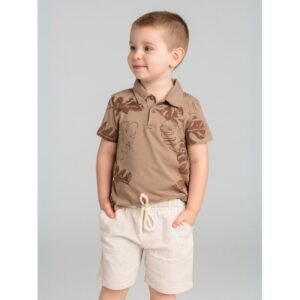 طقم ولادي قطعتين شورت وبلوزة