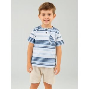 طقم ولادي قطعتين شورت وبلوزة