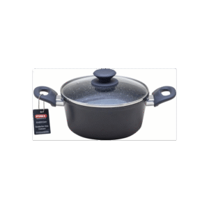 طنجرة بايركس Pyrex ألمنيوم حجم 20 سم لون رمادي