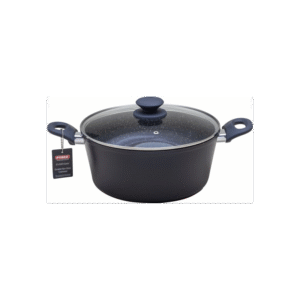 طنجرة بايركس Pyrex ألمنيوم حجم 26 سم لون رمادي