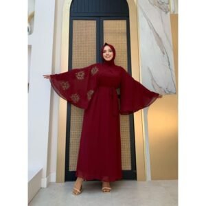 عباية للنساء لون خمري