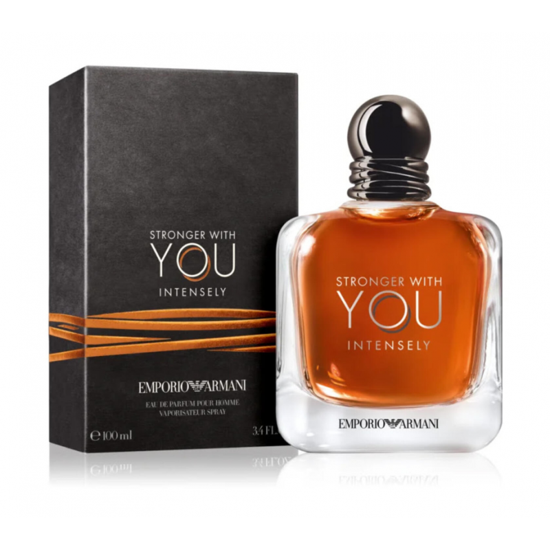 عطر سترونجر ويذ يو انتينسلي من جورجيو أرماني للرجال سعة 100 مل - Stronger With You Intensely EDP By Emporio Armani For Men 100ml