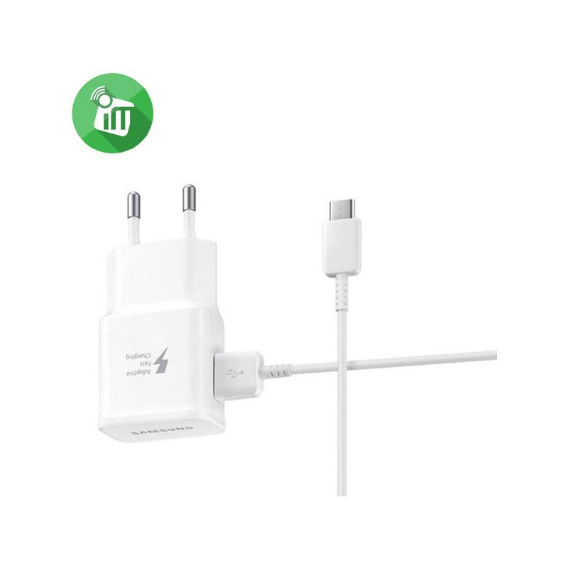 عظمة شحن سامسونج مع كيبل منفذ Type C - قوة 15 واط