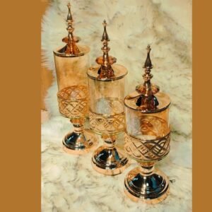 علب حلو شمعدان 3 قطع