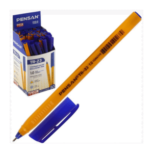 علبة أقلام حبر مثلث أزرق Pensan موديل TR-23 ( 50 قلم ) 1مم