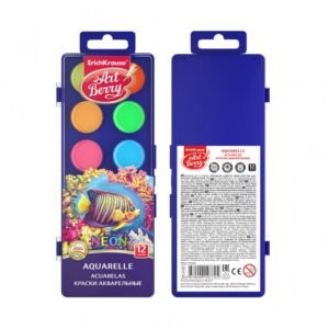 علبة الوان مائية نيون 12 لون