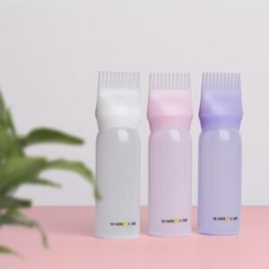 علبة لزيت فروة الرأس (فارغة) لون أبيض