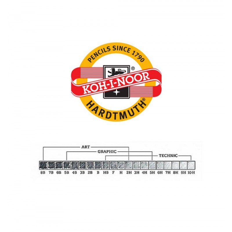 علبة أقلام رصاص 12 درجة من كوه اي نور