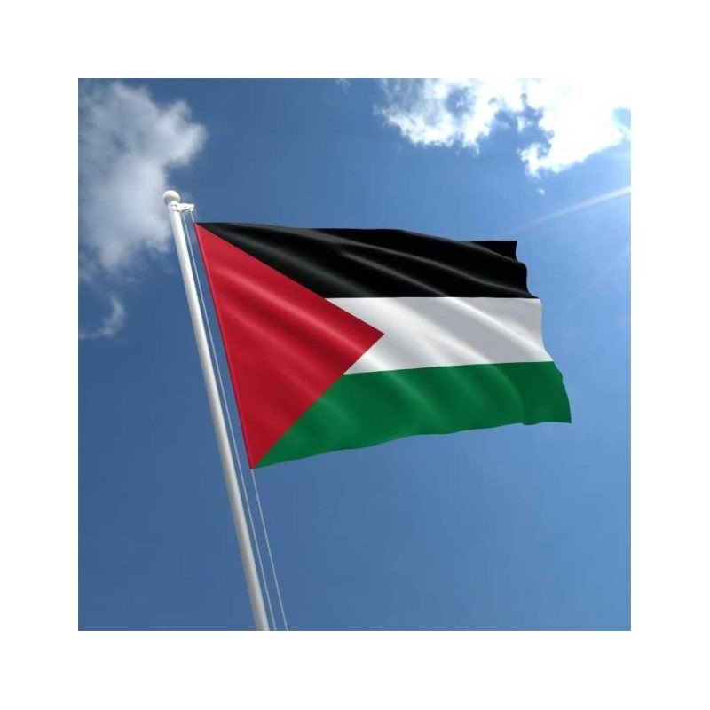 علم فلسطين 60*90 سم مع عصاة