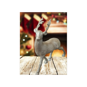 غزال بلاستيك فضي/ برونزي