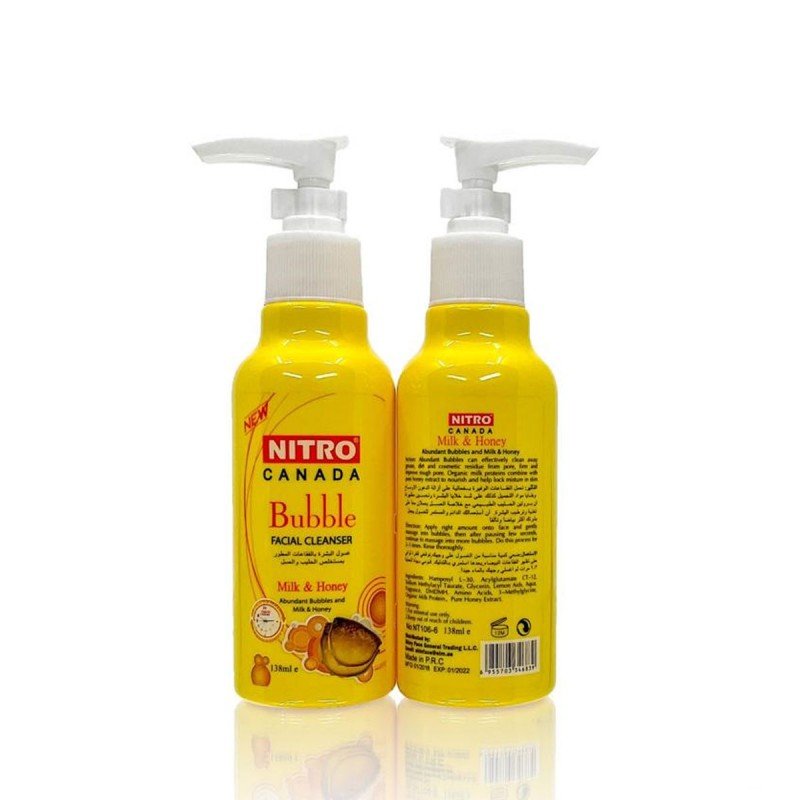 غسول البشرة بالفقاعات المطور بمستخلص الحليب والعسل - Bubble FACIAL CLEANSER