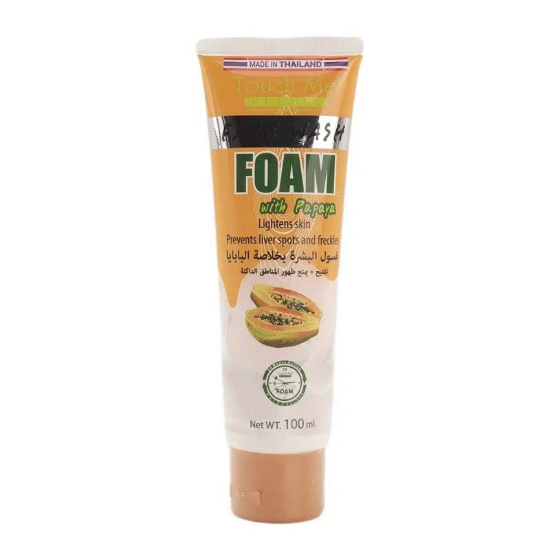 غسول البشرة بخلاصة البابايا من تاتش مي حجم 100 مل - Face Wash Foam with Papaya by Touch Me