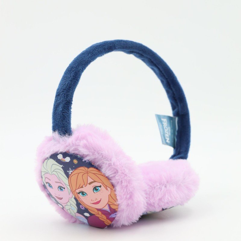 غطاء اذن شتوي فرو FROZEN لون بنفسجي وكحلي