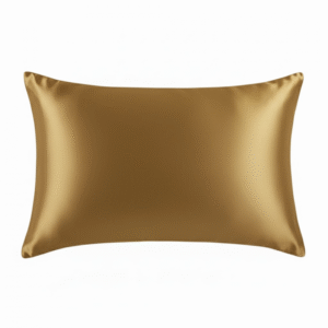 غطاء وسادة ستان لون ذهبي