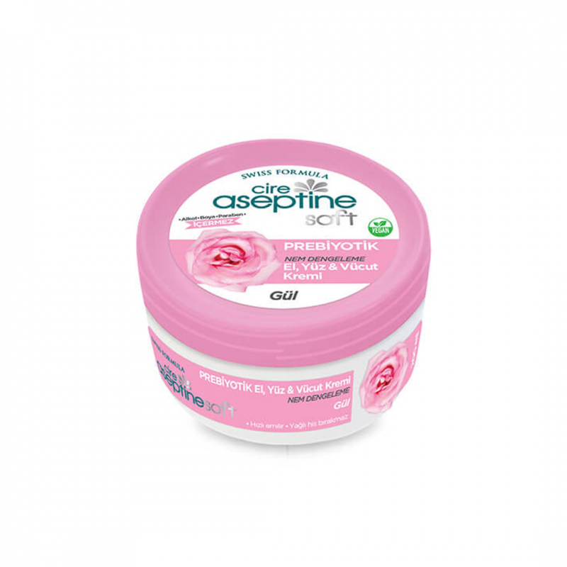 Cire Aseptine Soft Rose Extract Moisture Balance & Nourishing Prebiotic Cream 200 ml
