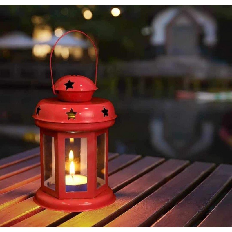 فانوس معدن احمر