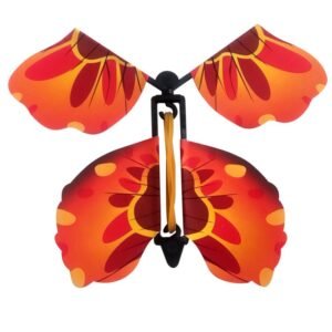 فراشة طائرة للهدايا لون احمر