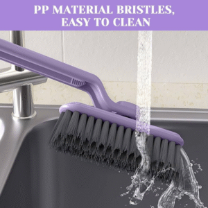 فرشاة تنظيف زوايا وحواف لون بنفسجي مع ملقط