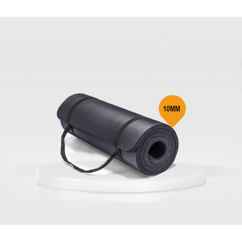 فرشة التمارين الرياضية لون أسود