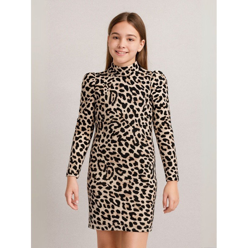 فستان بناتي الوان النمر