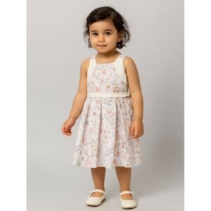 فستان بناتي لون ابيض