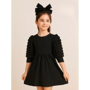 فستان بناتي لون اسود