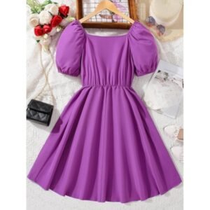 فستان بناتي لون بنفسجي