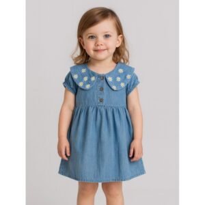 فستان بناتي لون كحلي