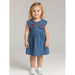 فستان بناتي لون كحلي