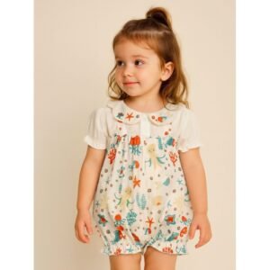 فستان بناتي مع رسومات