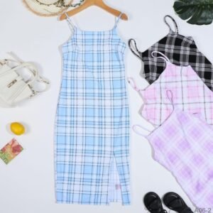 فستان بيتي للنساء لون أزرق