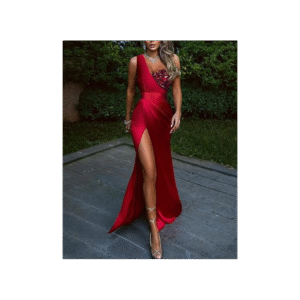 فستان سهرة نسائي لون احمر